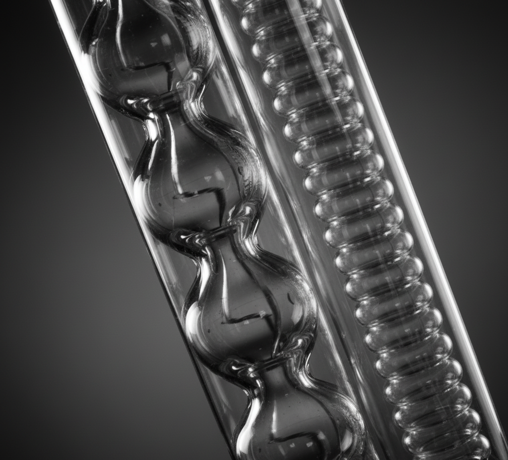 Custom condenser coil glassware